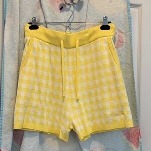 Yellow Gingham Women's Shorts